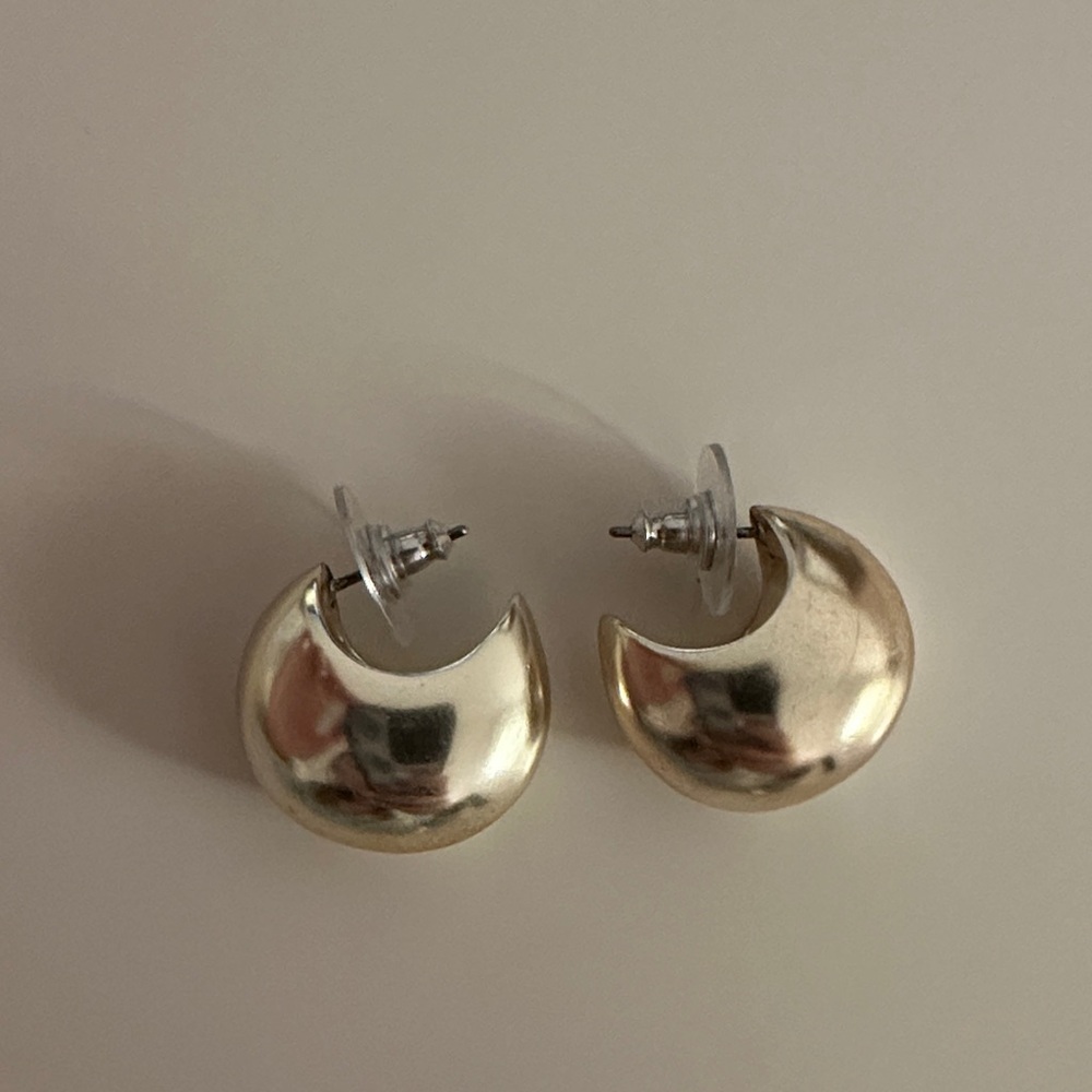 silver color madewell earrings
